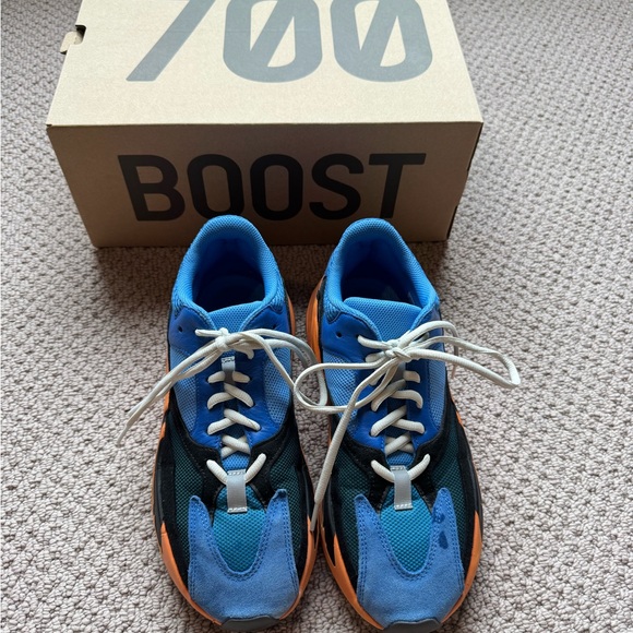 Adidas Blue and Orange Sneakers
